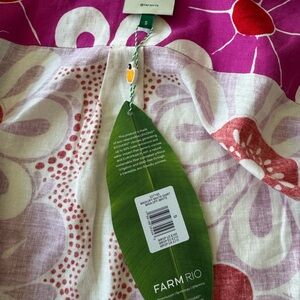 FARM Rio Pink and White Floral Dress